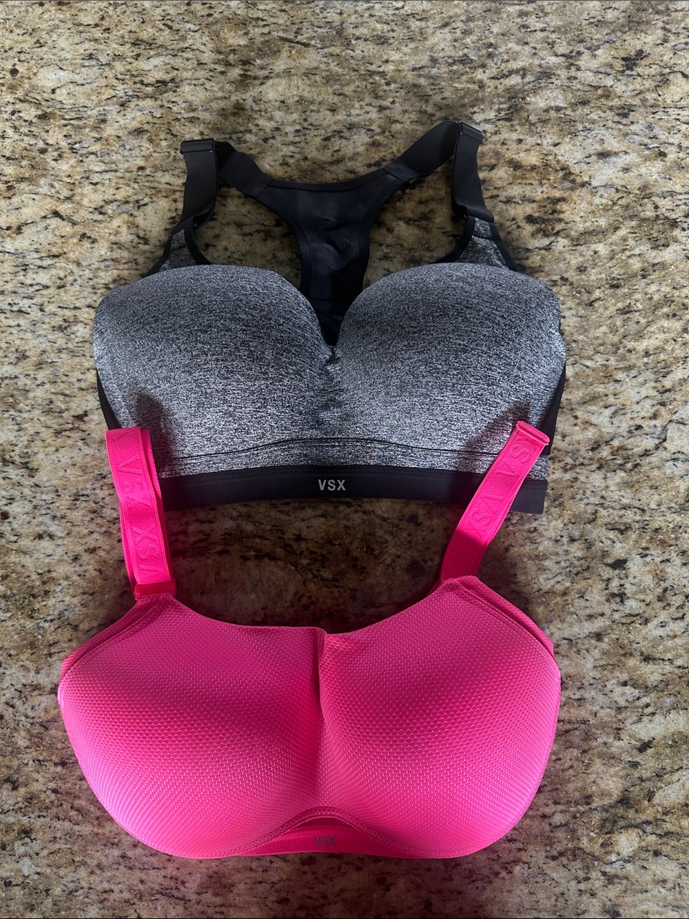 VSX Pink and Gray Dual-Pack Sports Bras